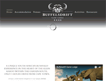 Tablet Screenshot of buffelsdrift.com